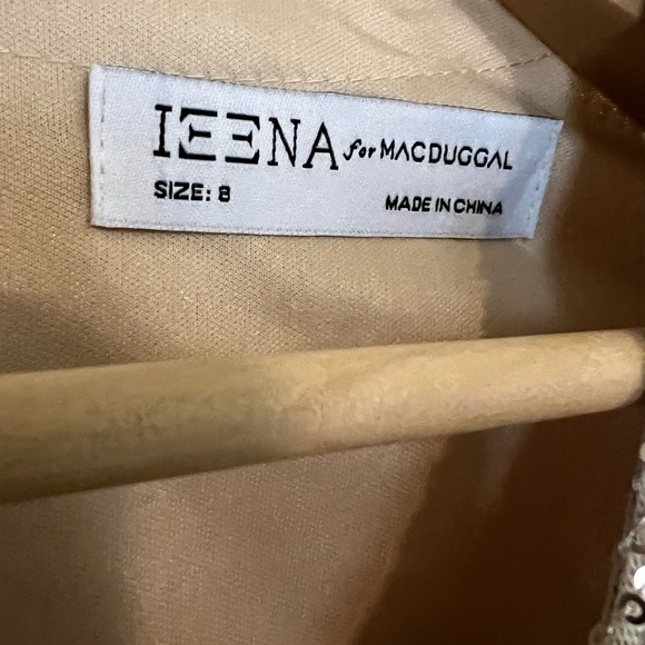 👗 NWT! Mac Duggal Sequin Knotted Hi Low Dress - Picture 9 of 11